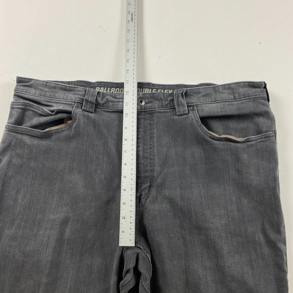 Duluth Trading Co. Double Flex Ballroom Relaxed Jeans Men's 42 x 32 Gray Stretch - Picture 9 of 12